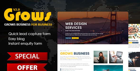 Businerss and Professional Single Page html Template