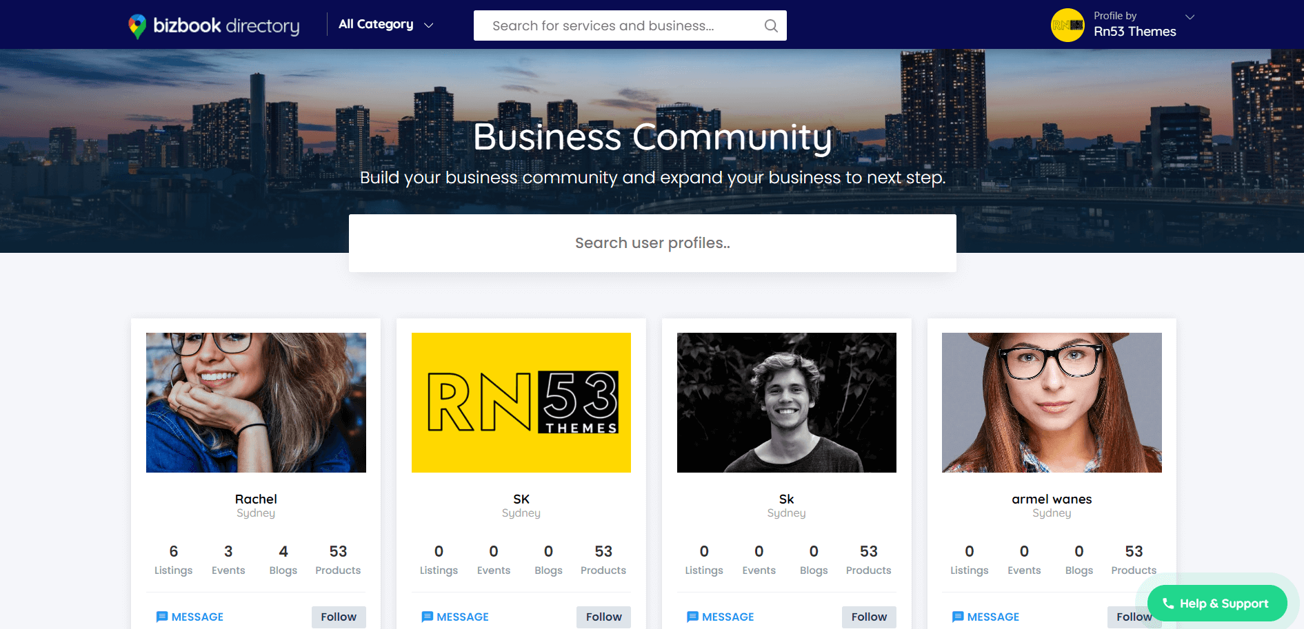 Bizbook classified template frontend